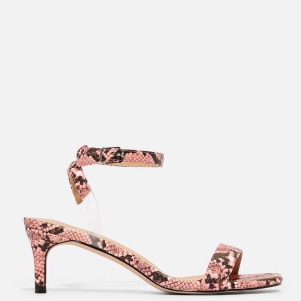 NWOT - JUSTFAB Kitten Heel - coral snake. Size 11 - Picture 2 of 5